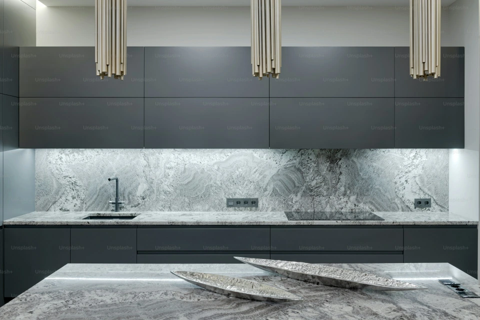 Stone benchtop kitchen Newcastle NSW – porcelain and natural stone bench options